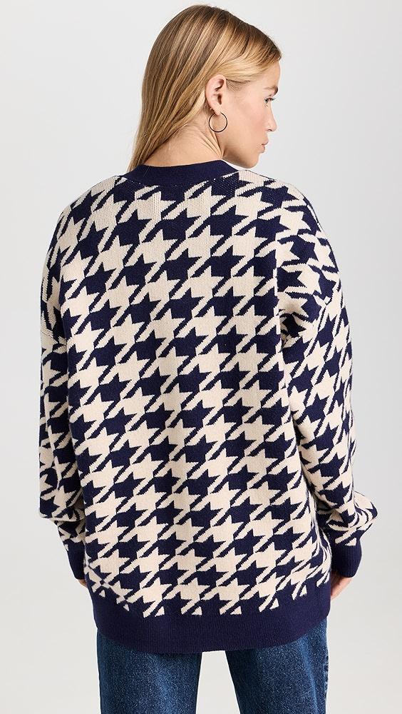 English Factory Knit Houndstooth Cardigan | Shopbop Product Image