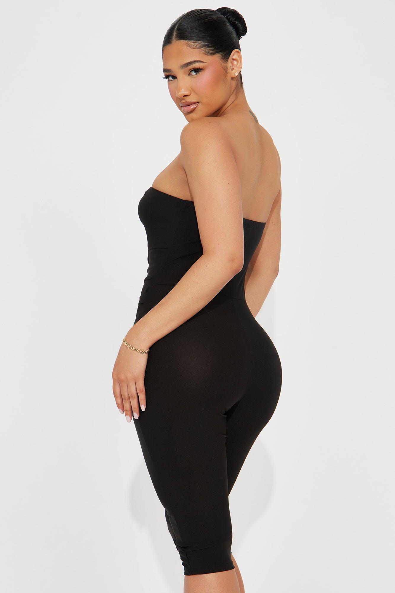 Let's Change It Up Capri Jumpsuit  - Black Product Image