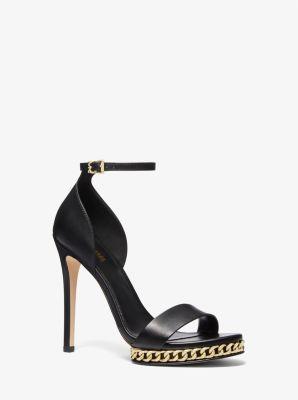 Jordyn Embellished Leather Platform Sandal Product Image