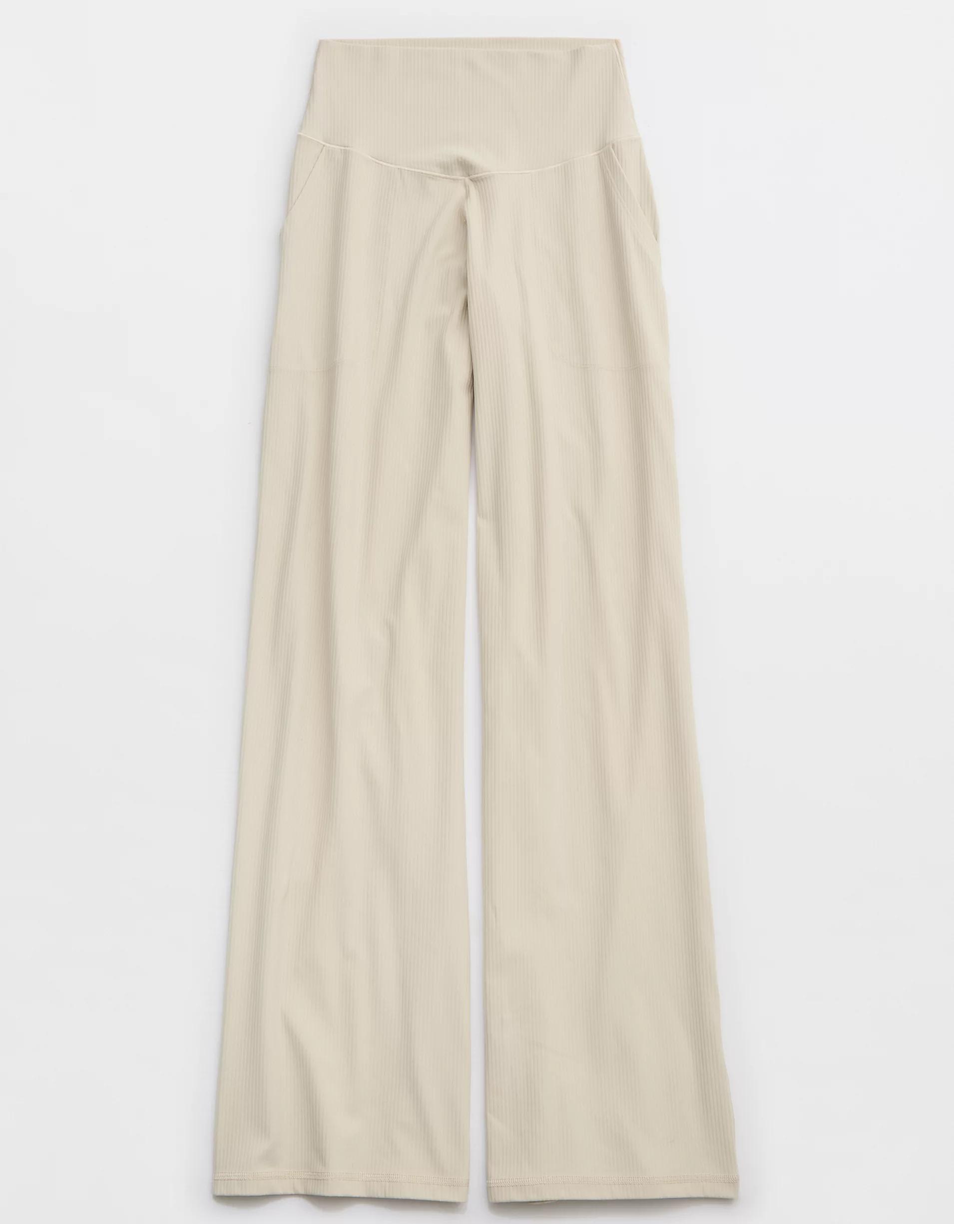 OFFLINE By Aerie Real Me XTRA High Waisted Ribbed Trouser Product Image
