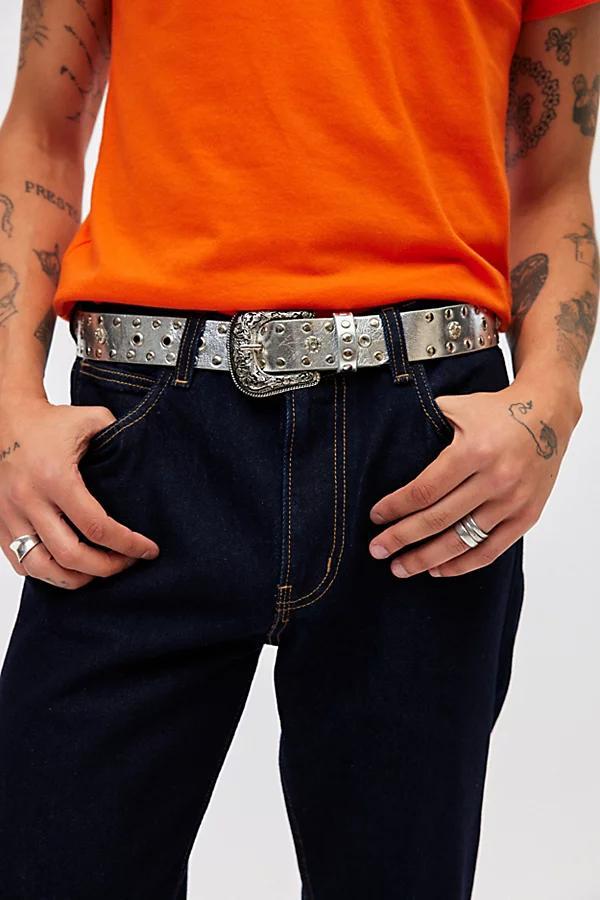 Metallic Western Belt Mens at Urban Outfitters Product Image