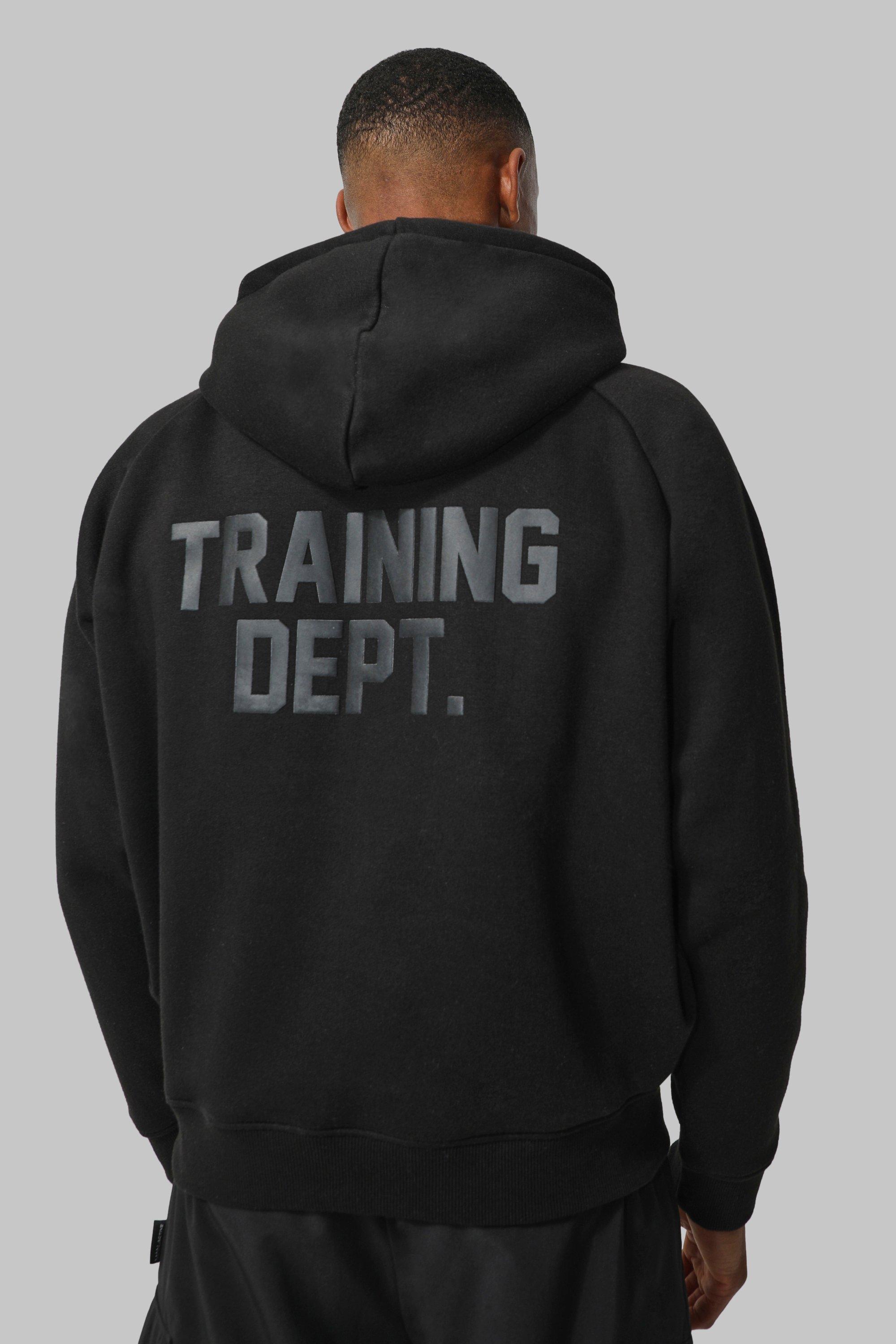 Man Active Training Dept Boxy Hoodie | boohooMAN USA Product Image