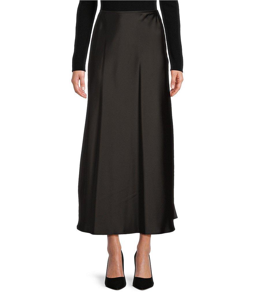 Antonio Melani Bella A-Line Satin Maxi Skirt Product Image