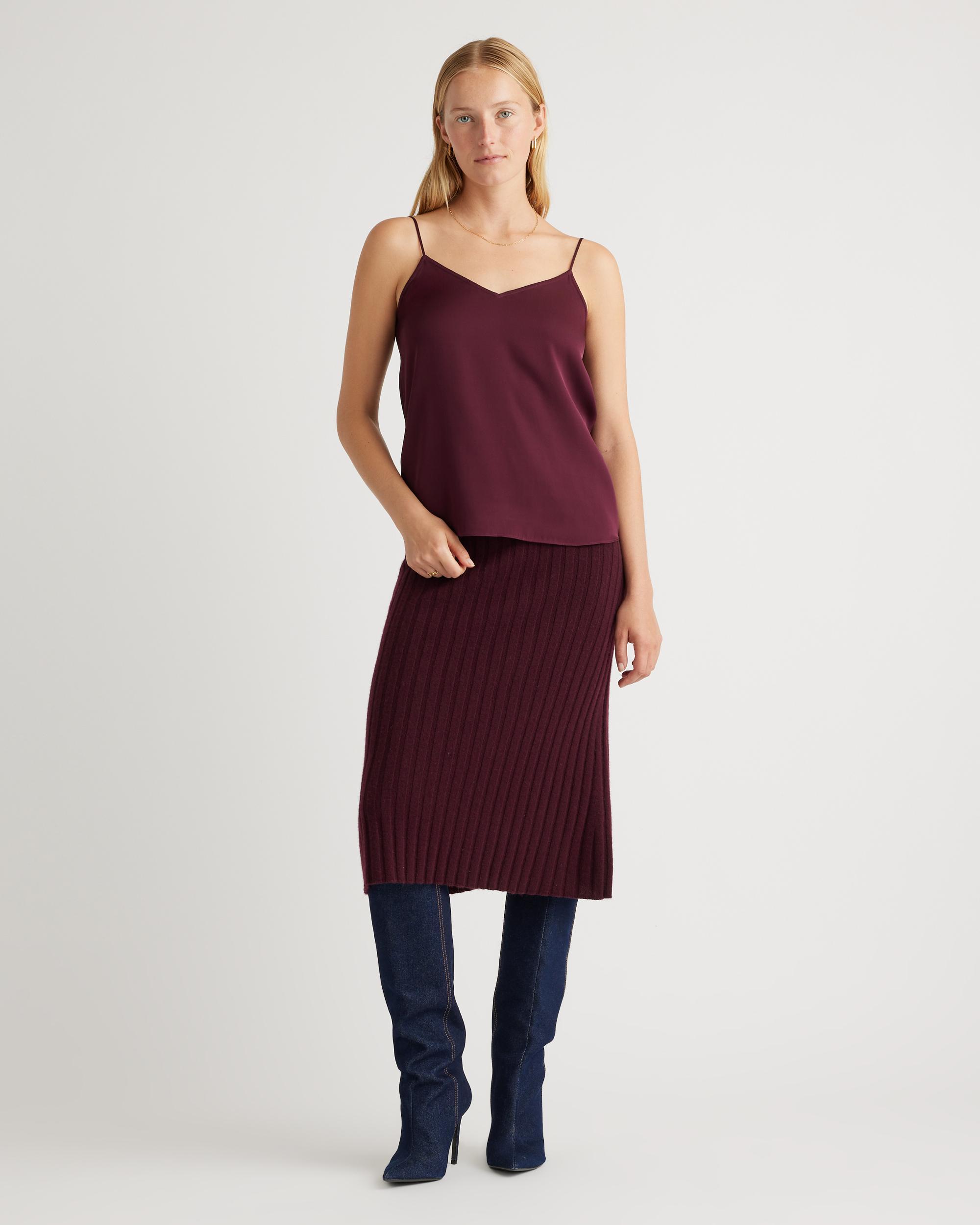 Quince | Women's Washable Stretch Silk V-Neck Cami Size XS Product Image