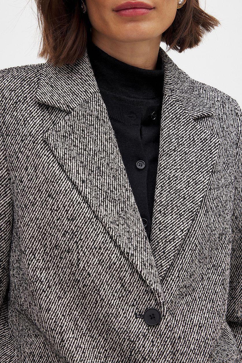 Oversized Twill Blazer Product Image