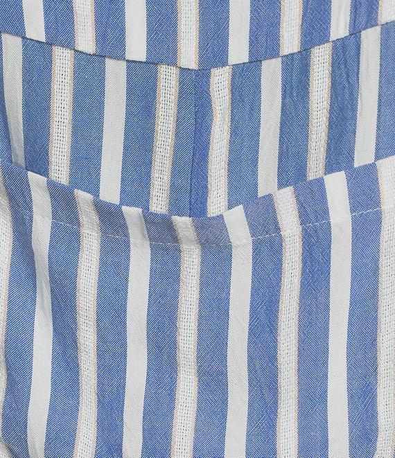 Angie Sleeveless Square Neck Striped Romper Product Image