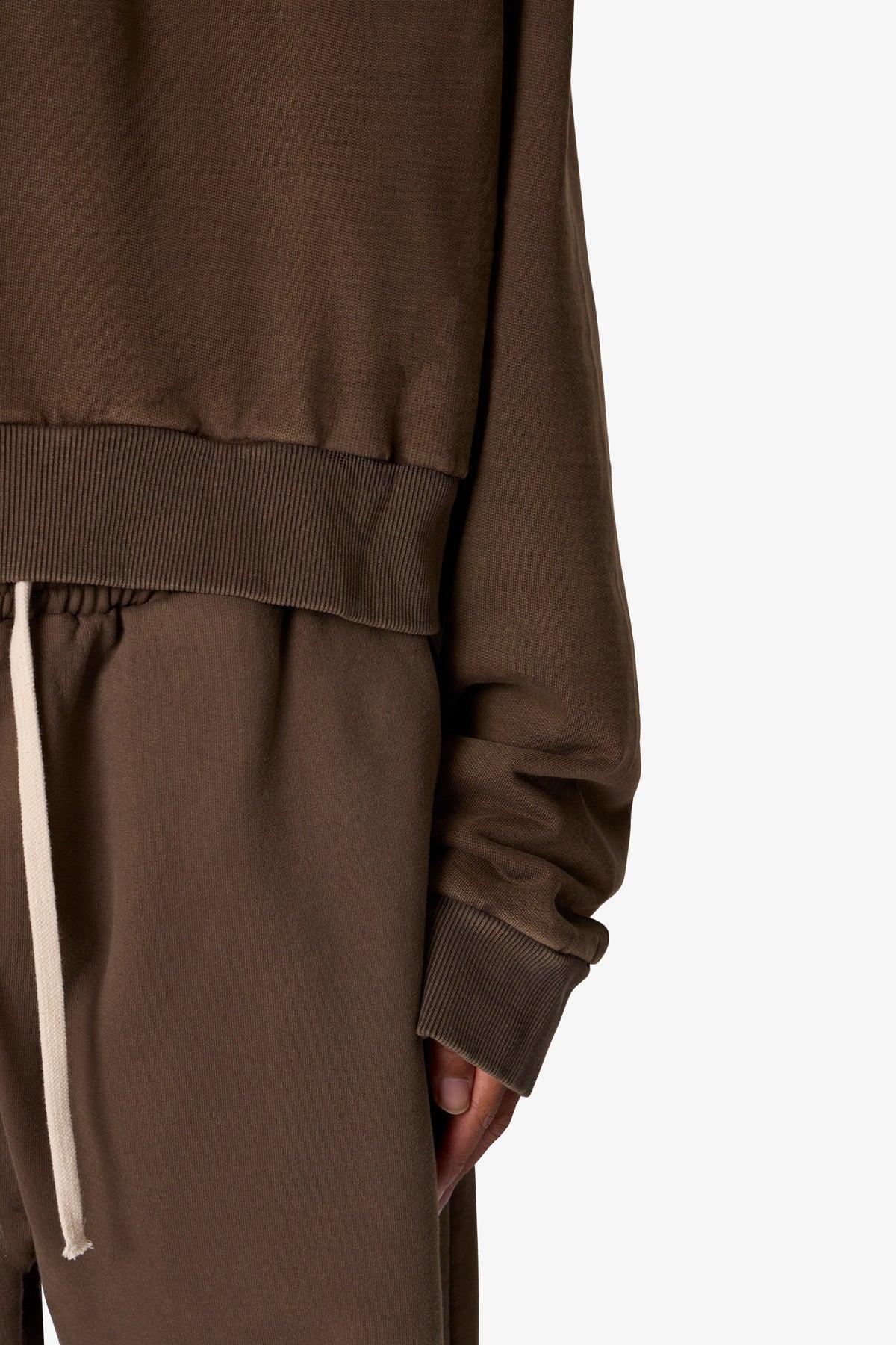 Cropped Crewneck - Olive Product Image