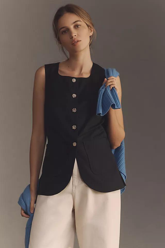 Maeve Button-Front Vest Product Image