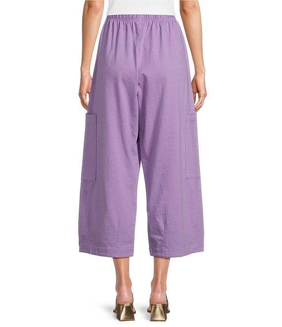 Bryn Walker Pasha Cotton Jersey Elastic Waist Cropped Pant Product Image