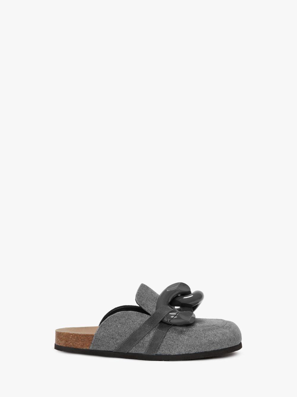 CHAIN LOAFER MULES in grey | JW Anderson US  Product Image