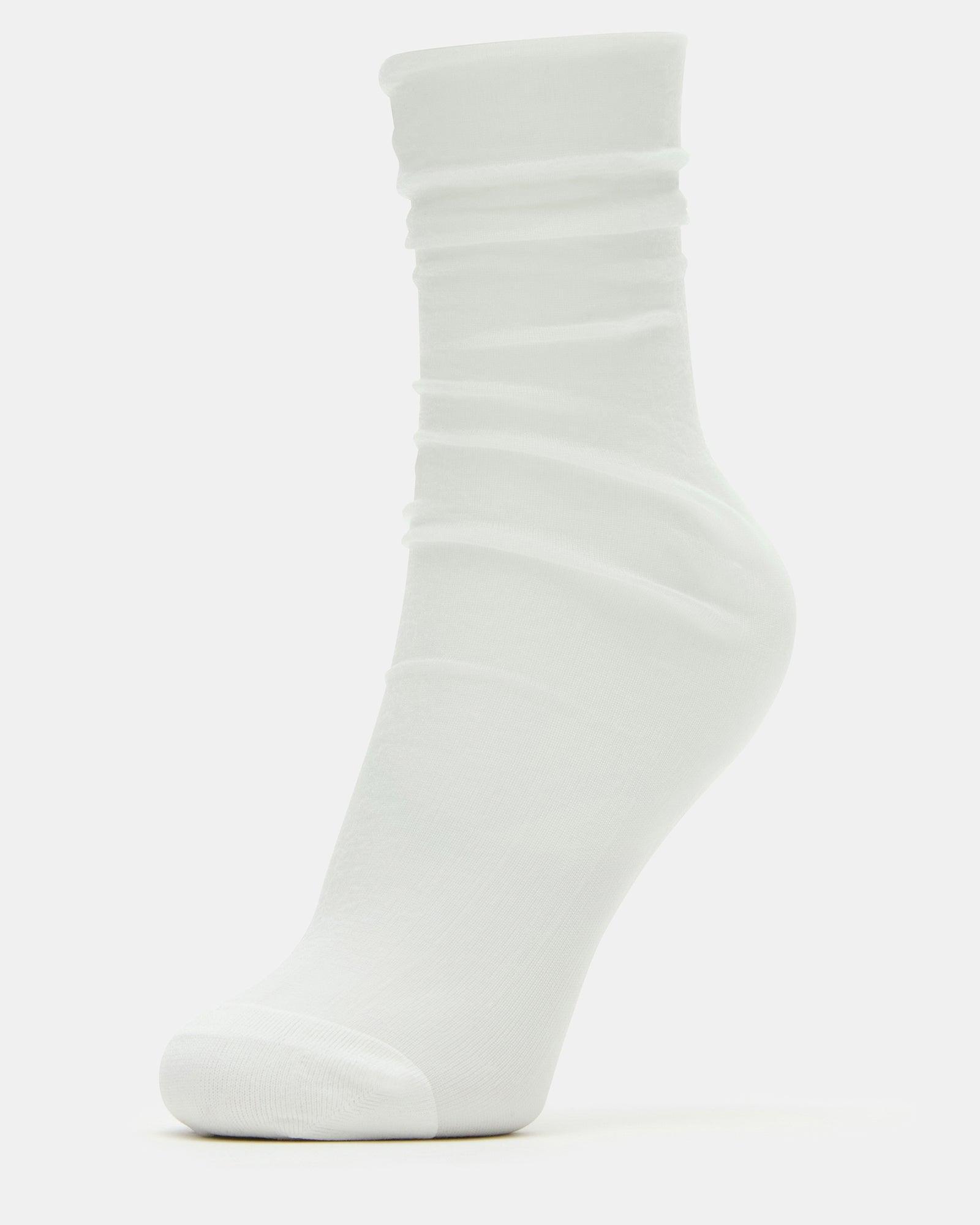 2 PACK HEART SOCKS SHEER WHITE Female Product Image