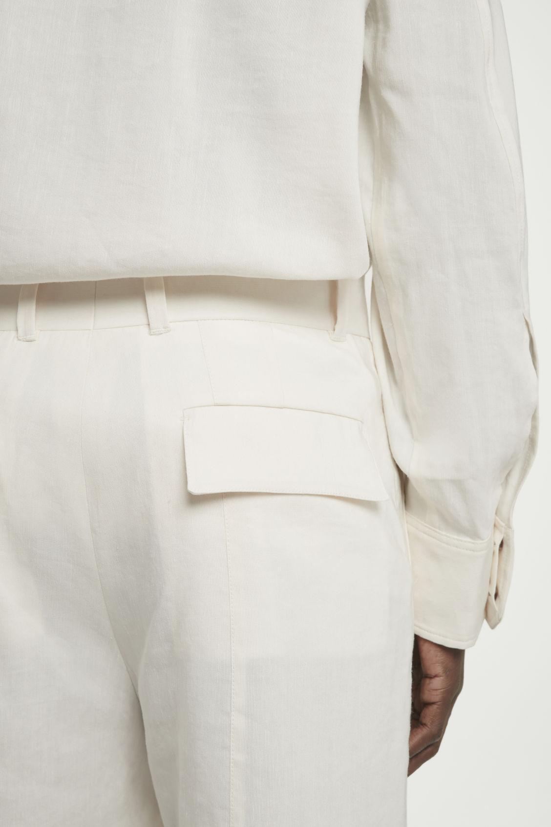 TAILORED LINEN-BLEND SHORTS Product Image