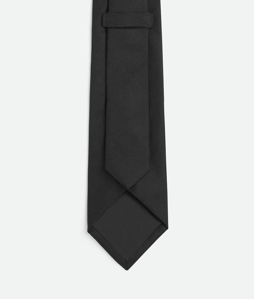 Men's Silk Twill Tie in Black Product Image