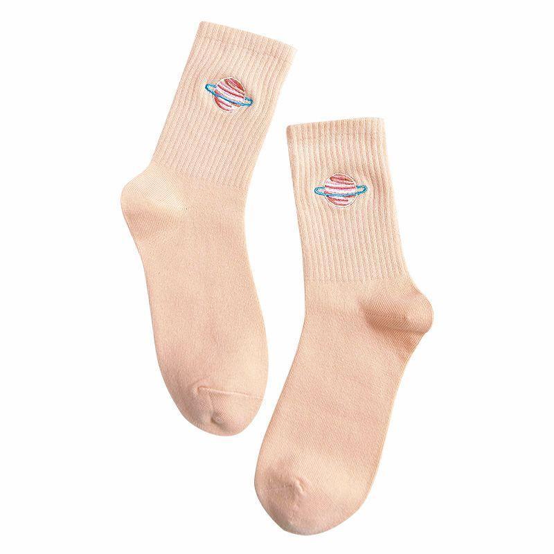 Planet Embroidered Socks Product Image