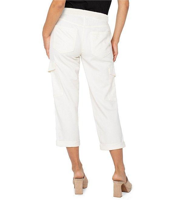 Liverpool Los Angeles Mid Rise Pull-On Rascal Drawstring Tie Cargo Pants Product Image