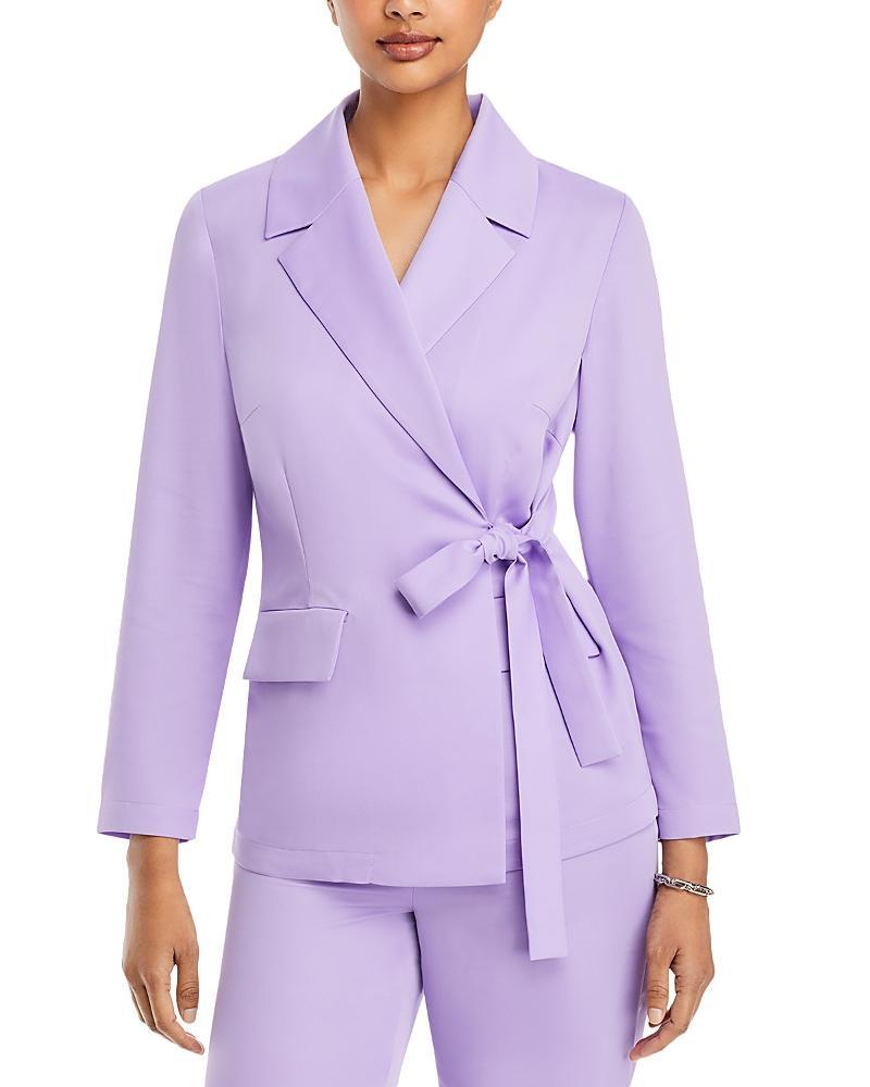 Misook Side Tie Notched Collar Blazer Product Image