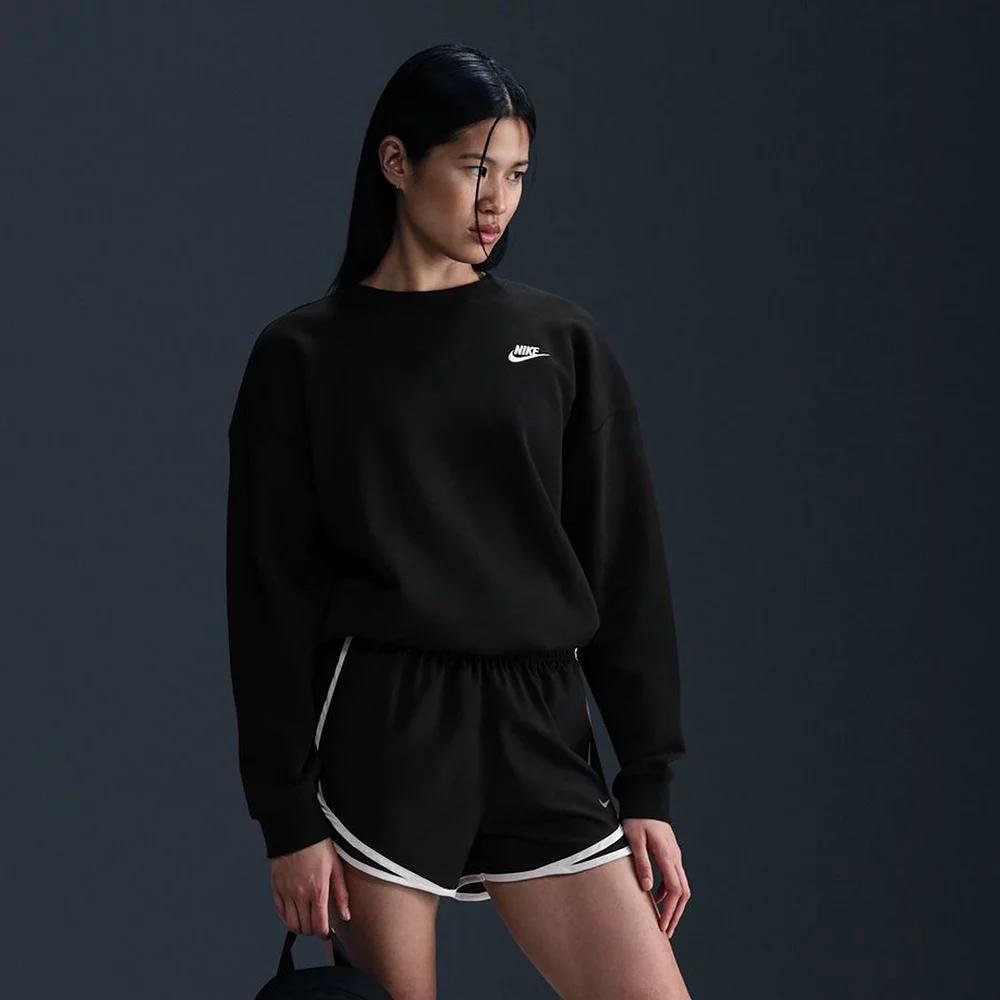 Women's Nike Sportswear Club Fleece Loose Crewneck Sweatshirt, Size: Medium, Black Product Image
