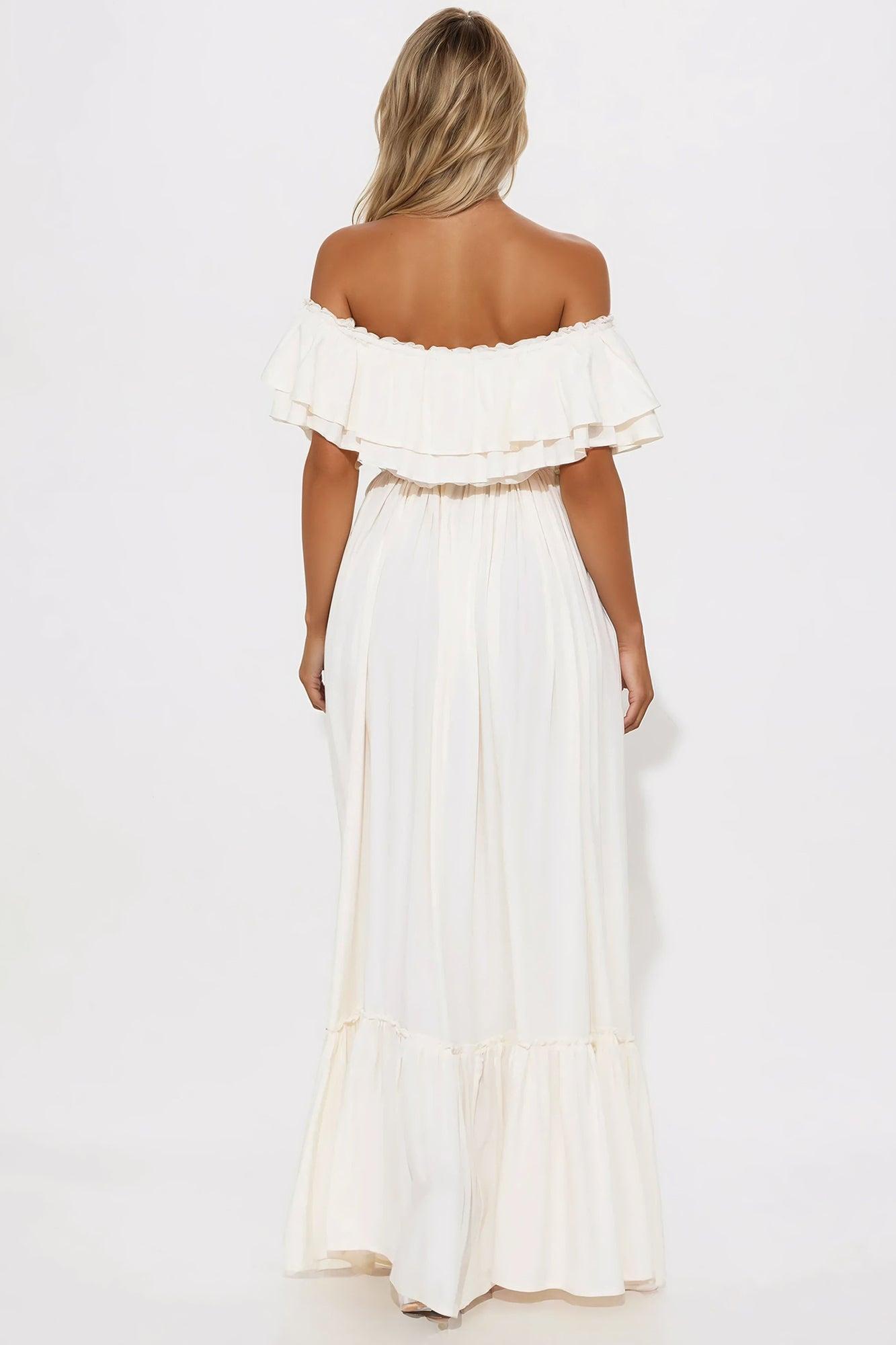 Caribbean Beauty Maxi Dress - Ivory Product Image