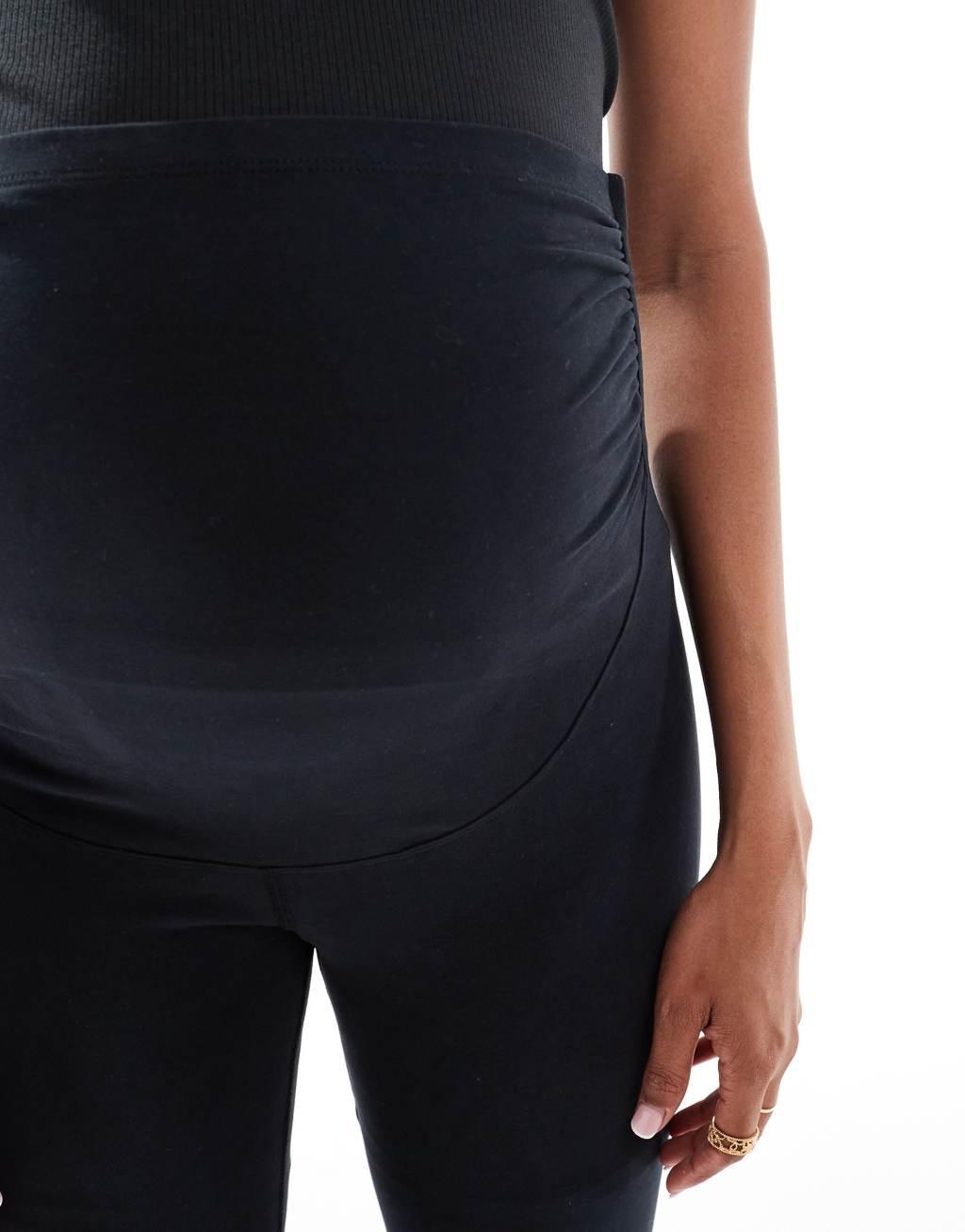 ASOS 4505 Icon Maternity soft touch yoga legging in black Product Image