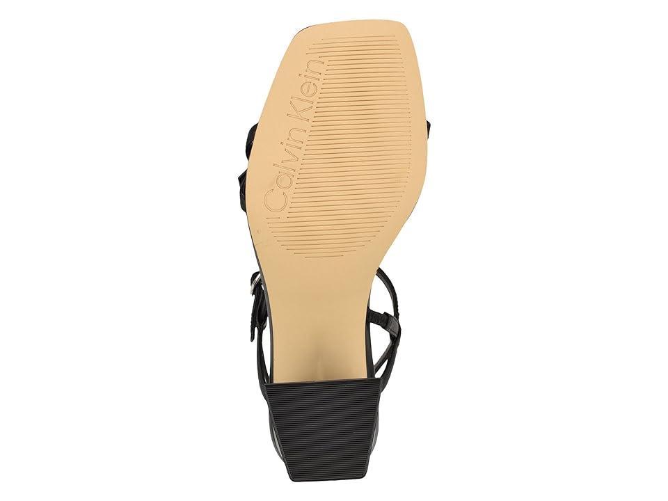 Calvin Klein Linella Leather) Women's Sandals Product Image