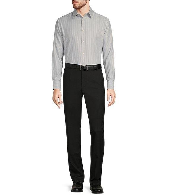 Murano Big & Tall Slim Fit Geometric Dobby Long Sleeve Woven Shirt Product Image