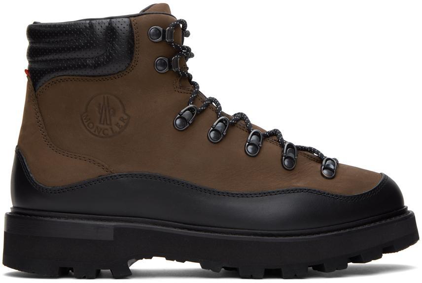 MONCLER Brown & Black Peka Trek Hiking Boots Product Image