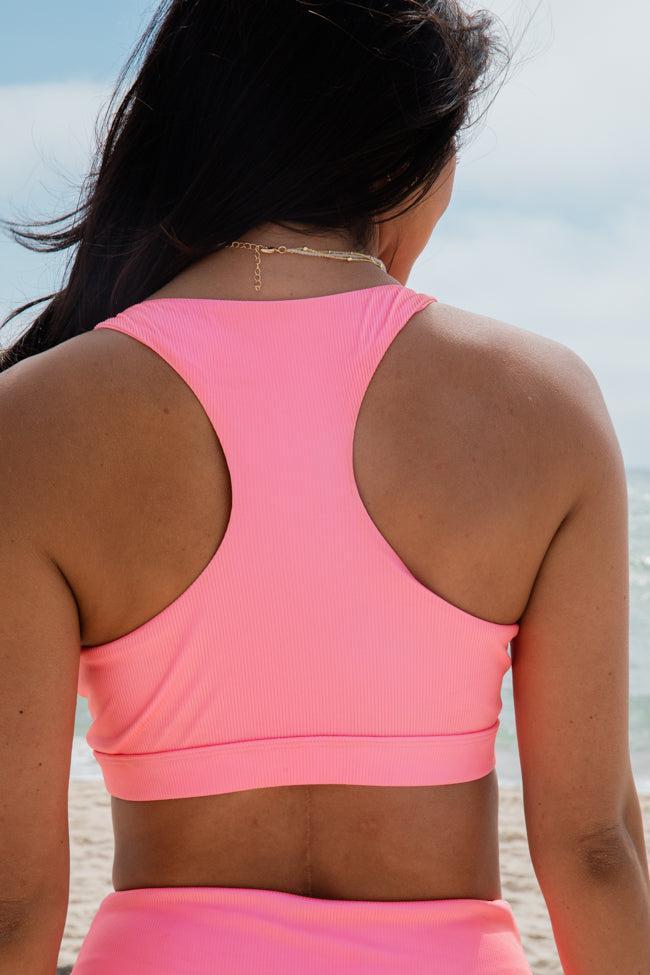 Needing Vitamin Sea Pink Cut-Out Bikini Top SALE Product Image