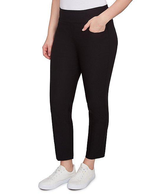 Ruby Rd. Silk Tech Straight Leg Pull-On Ankle Pants Product Image