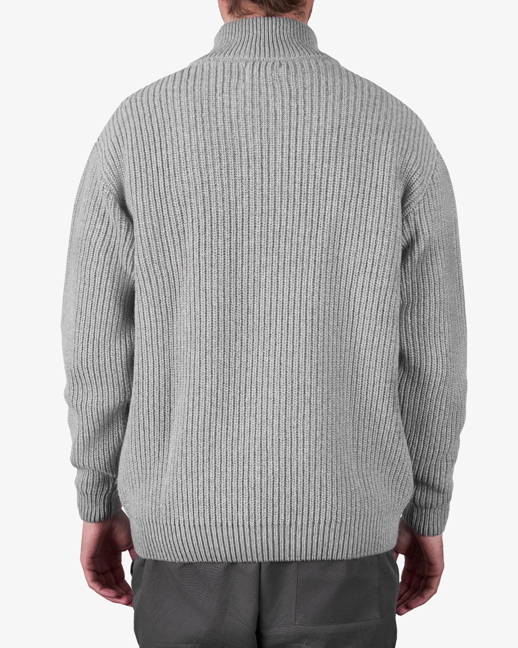 Merino Quarter Zip - Lava Grey Product Image