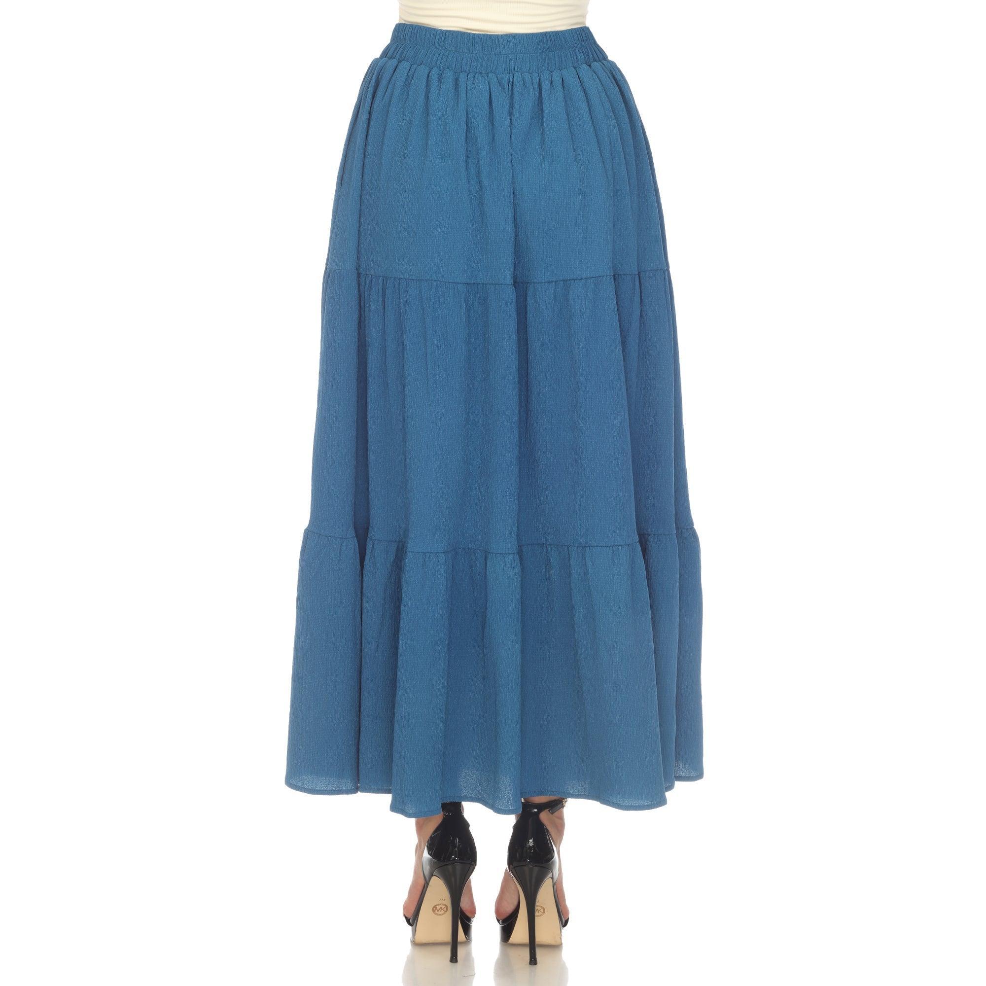 Pleated Tiered Maxi Skirt Product Image