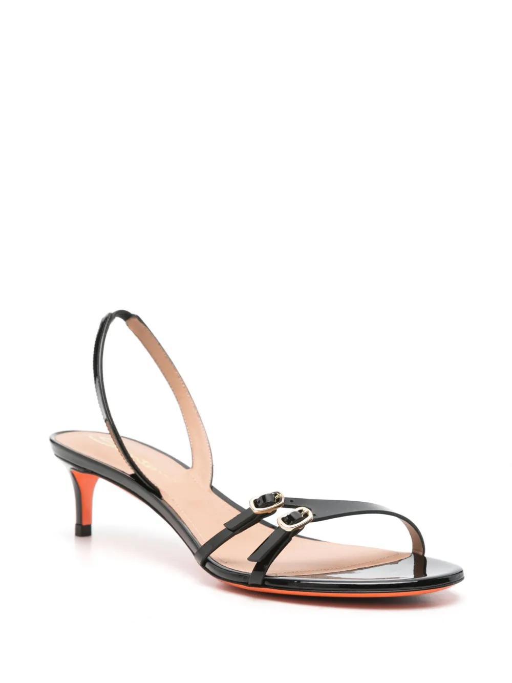 SANTONI 45mm Virna Sandals In Black Product Image