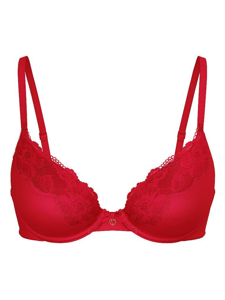 Lace-Trim Lightly Lined Full-Coverage Bra Product Image