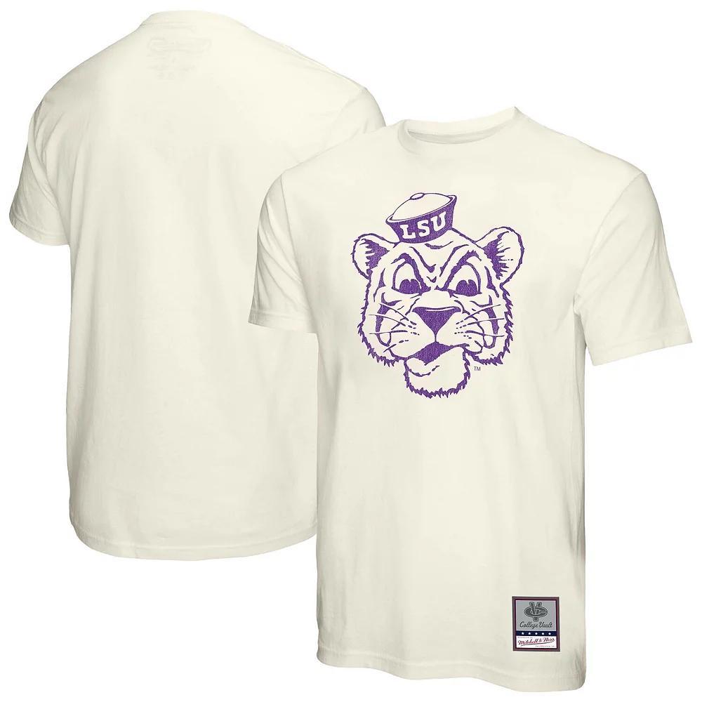 Men's Mitchell & Ness Cream LSU Tigers Vintage Tone T-Shirt,  Product Image