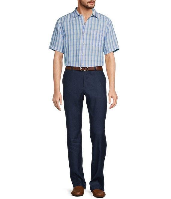 Tommy Bahama Latigo Beach Flat-Front Linen Blend Pants Product Image