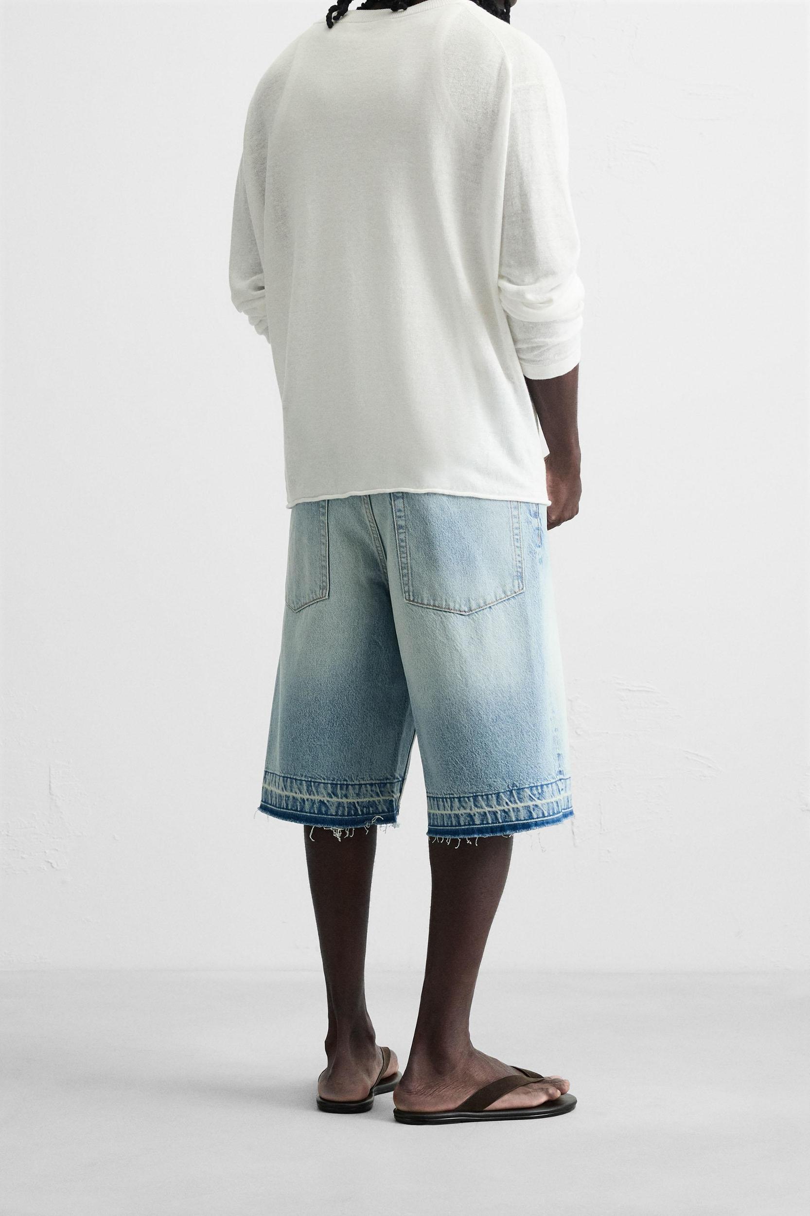 BAGGY FIT DENIM SHORTS Product Image