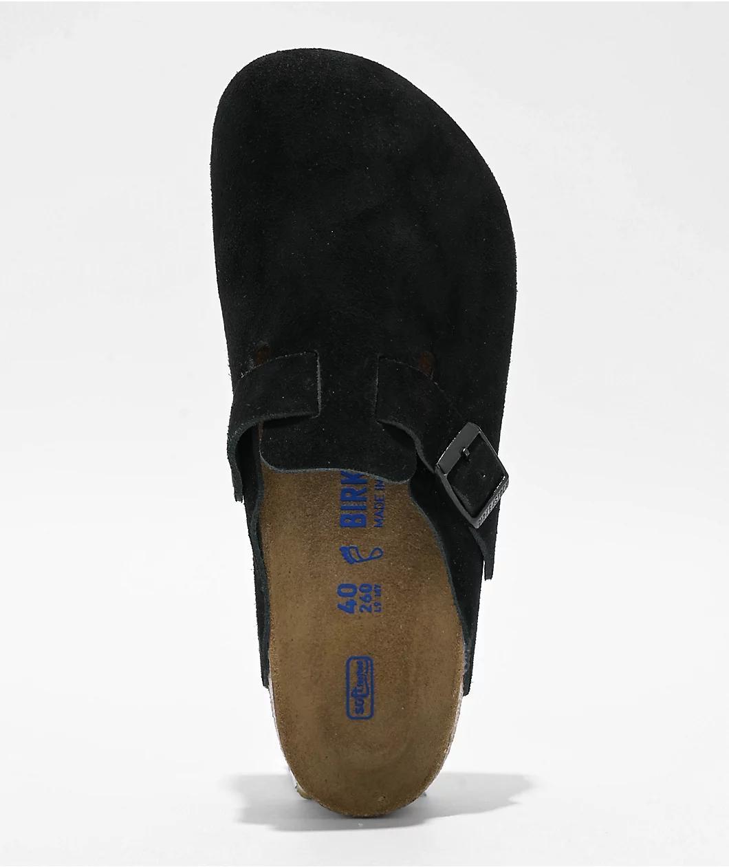 Birkenstock Boston Soft Footbed Black Clogs Product Image