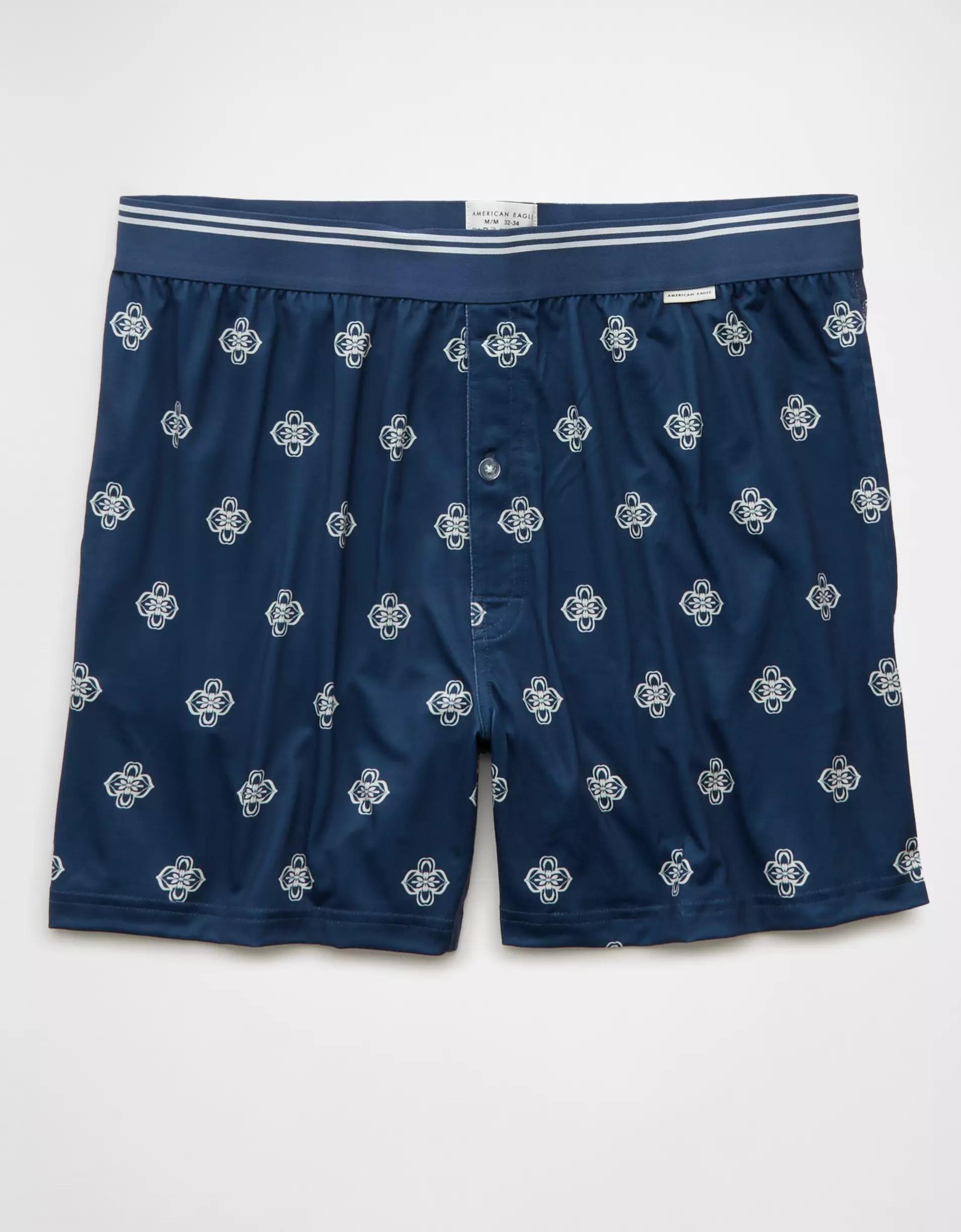 AEO Men's Patchwork Design Ultra Soft Pocket Boxer Short Men's Product Image