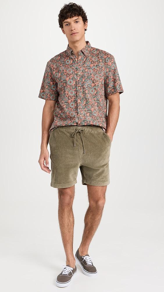 Faherty Drawstring Cord Shorts 6" | Shopbop Product Image