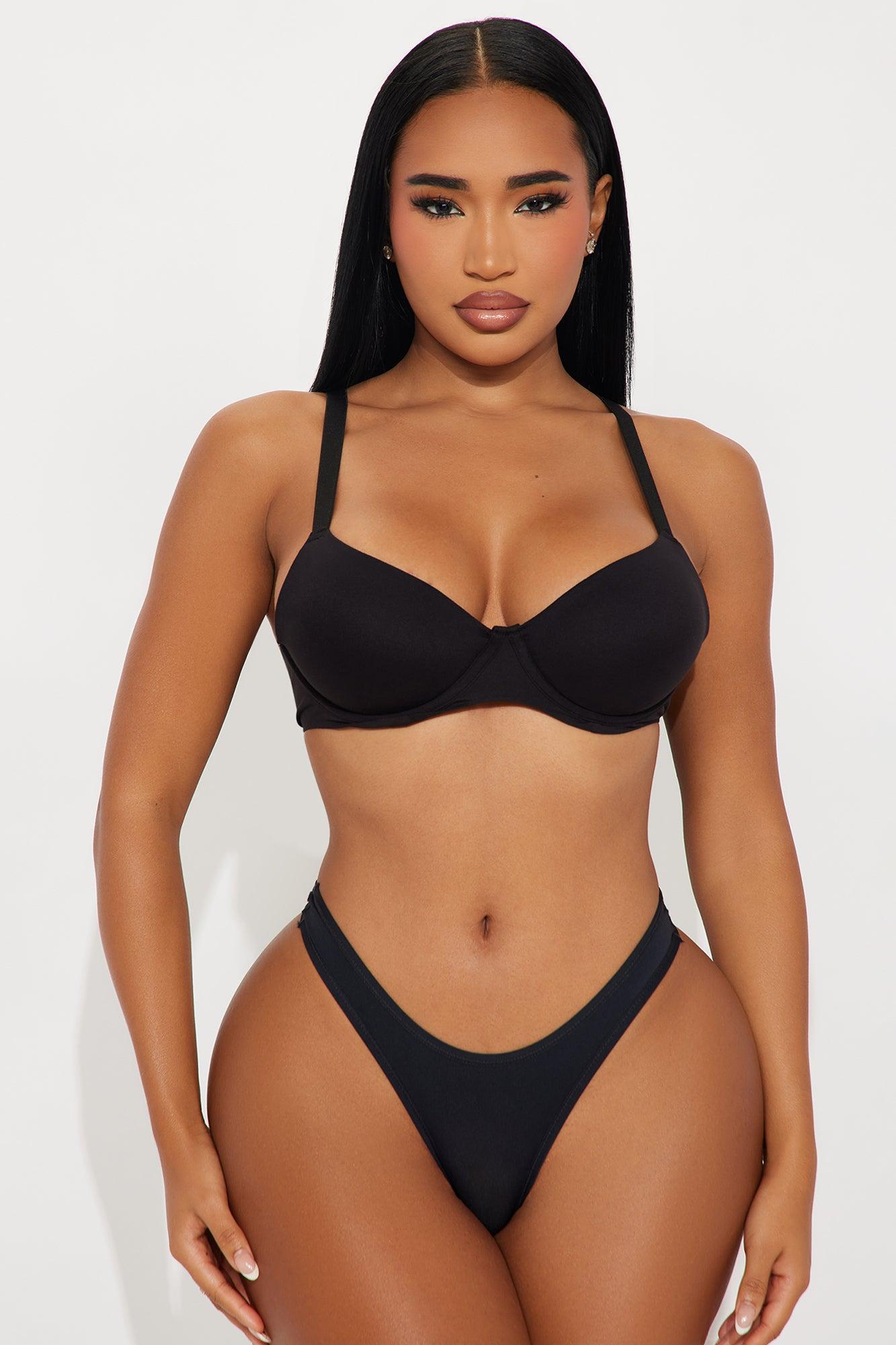 Feel Good Lightly Lined Full Coverage Bra - Black Female Product Image