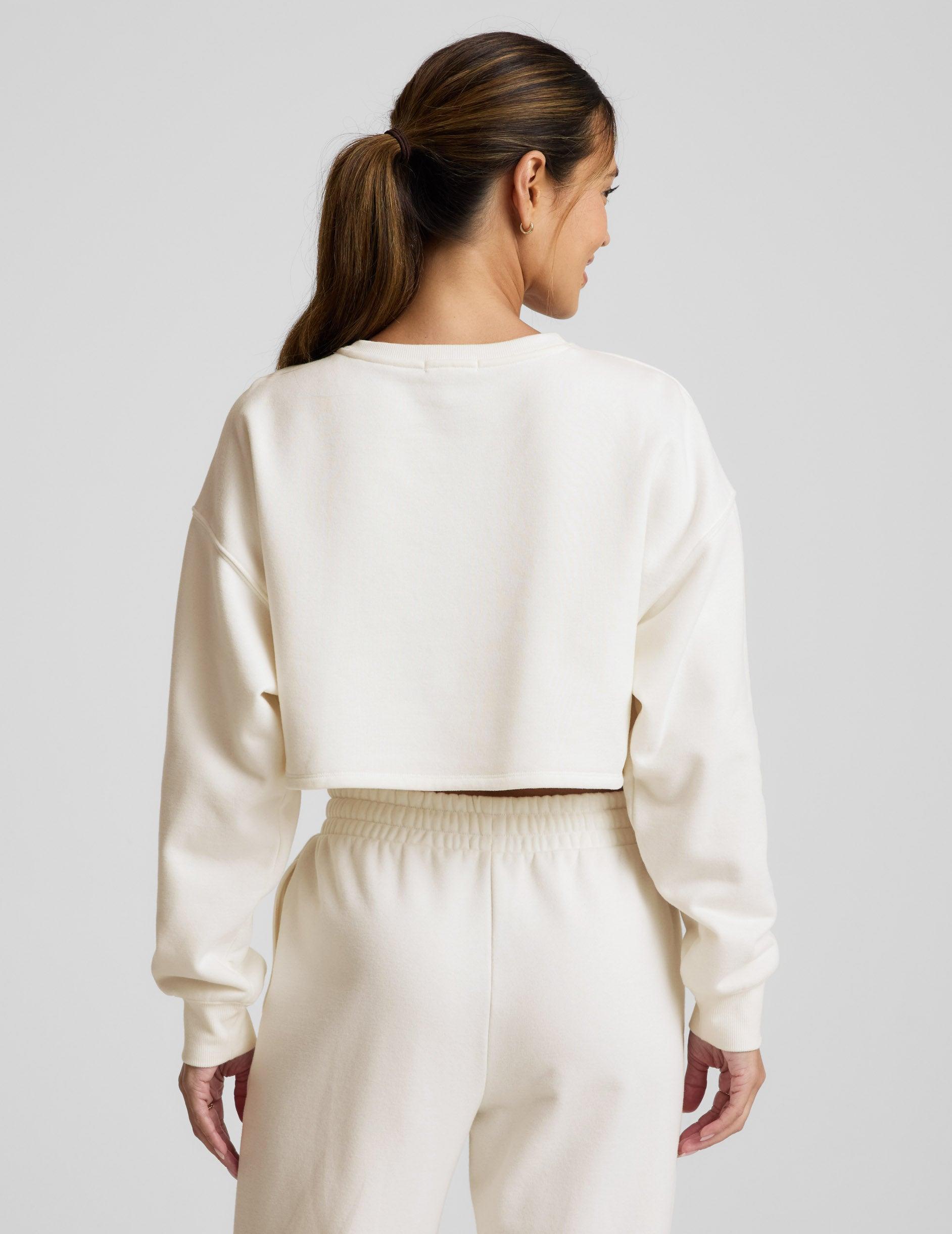 LuxeFleece Cropped Sweatshirt Product Image