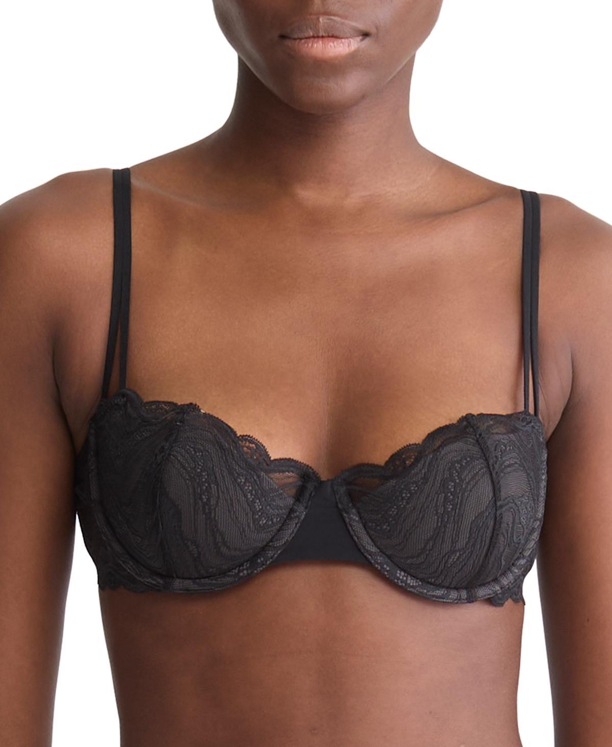 Calvin Klein Womens Instinct Lightly Lined Balconette Bra - Pink - 34B Product Image