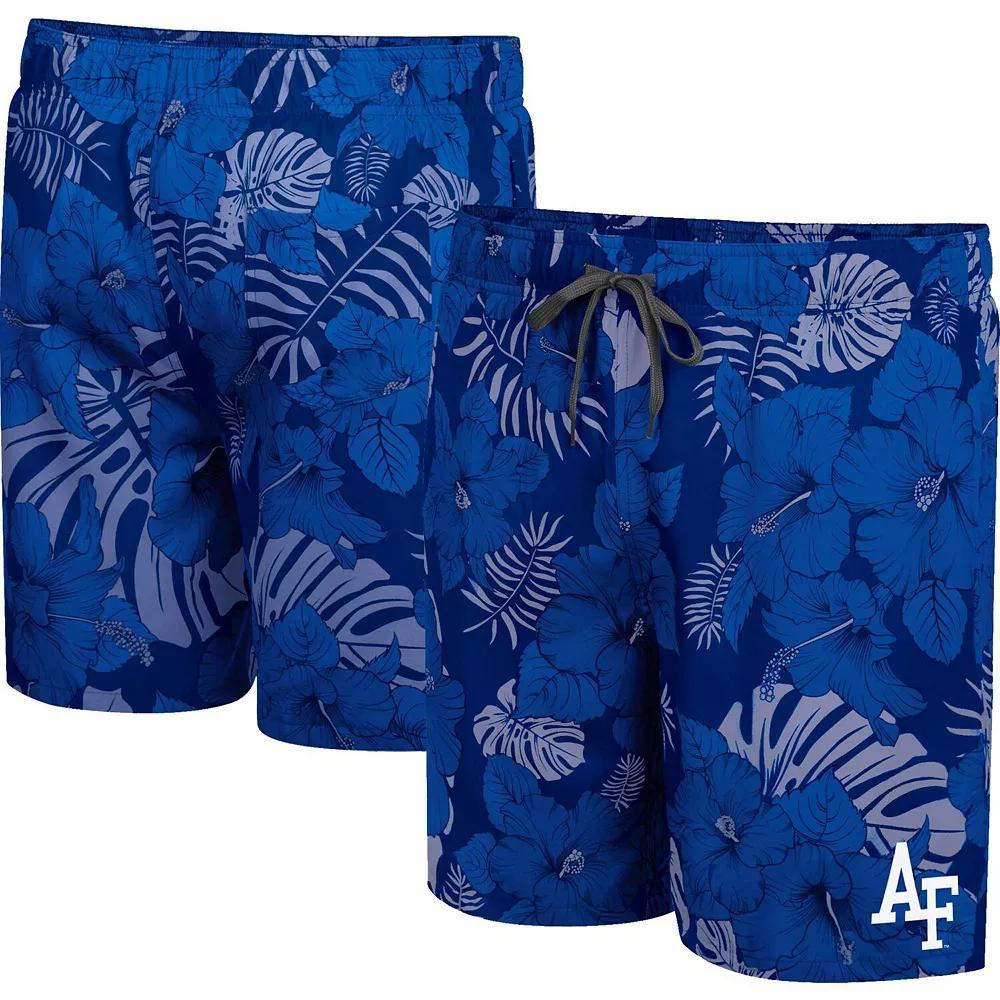 Men's Colosseum Royal Air Force Falcons The Dude Swim Shorts, Size: XL, Afa Blue Product Image