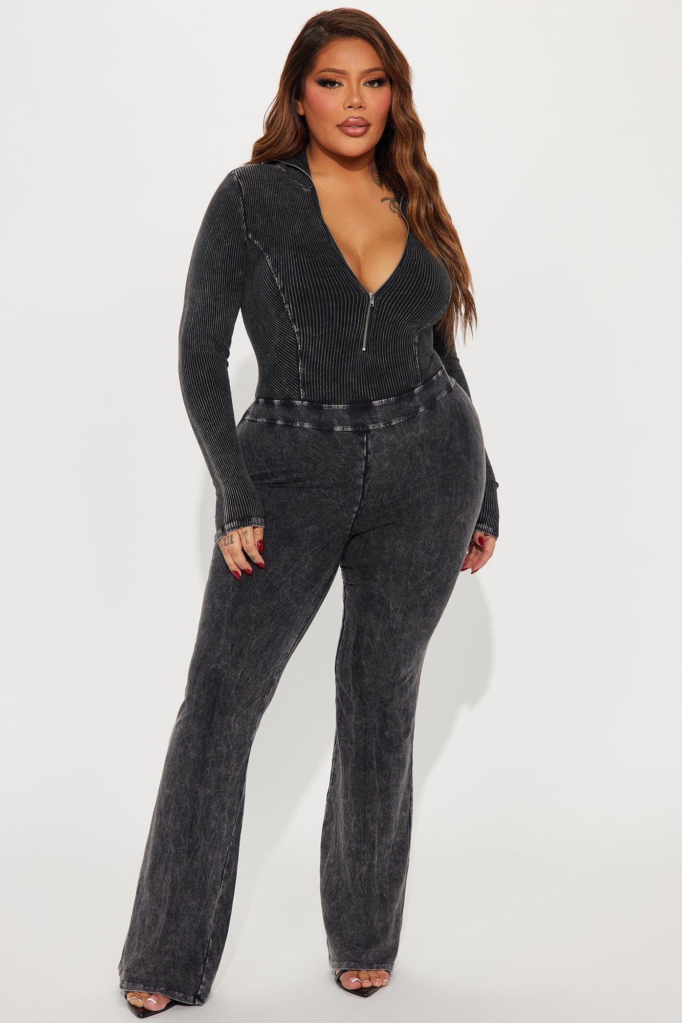 Been Like This Washed Ribbed Jumpsuit  - Black Product Image