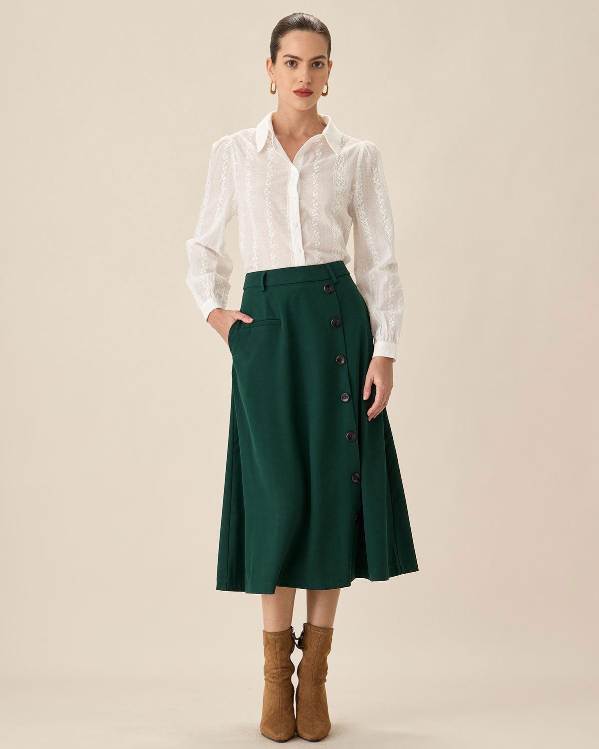 White Jacquard Button-Up Shirt Product Image