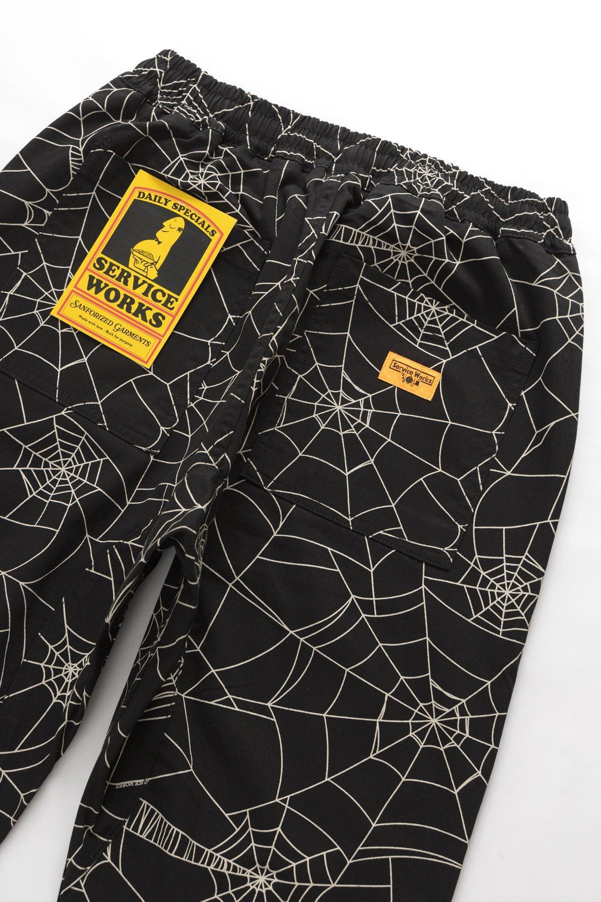 Patterned Chef Pants - Black Web Product Image