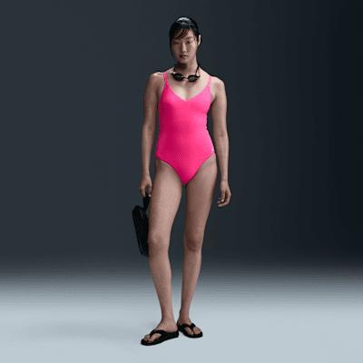 Nike Women's Swim Essential V-Neck One-Piece Product Image