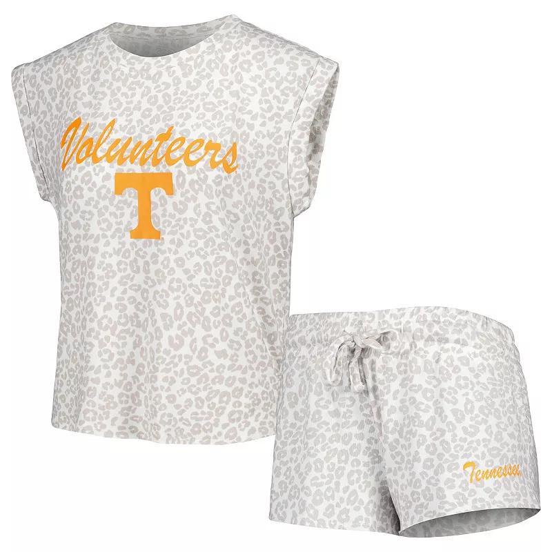 Womens Concepts Sport Cream Tennessee Volunteers Montana T-Shirt & Shorts Sleep Set Product Image