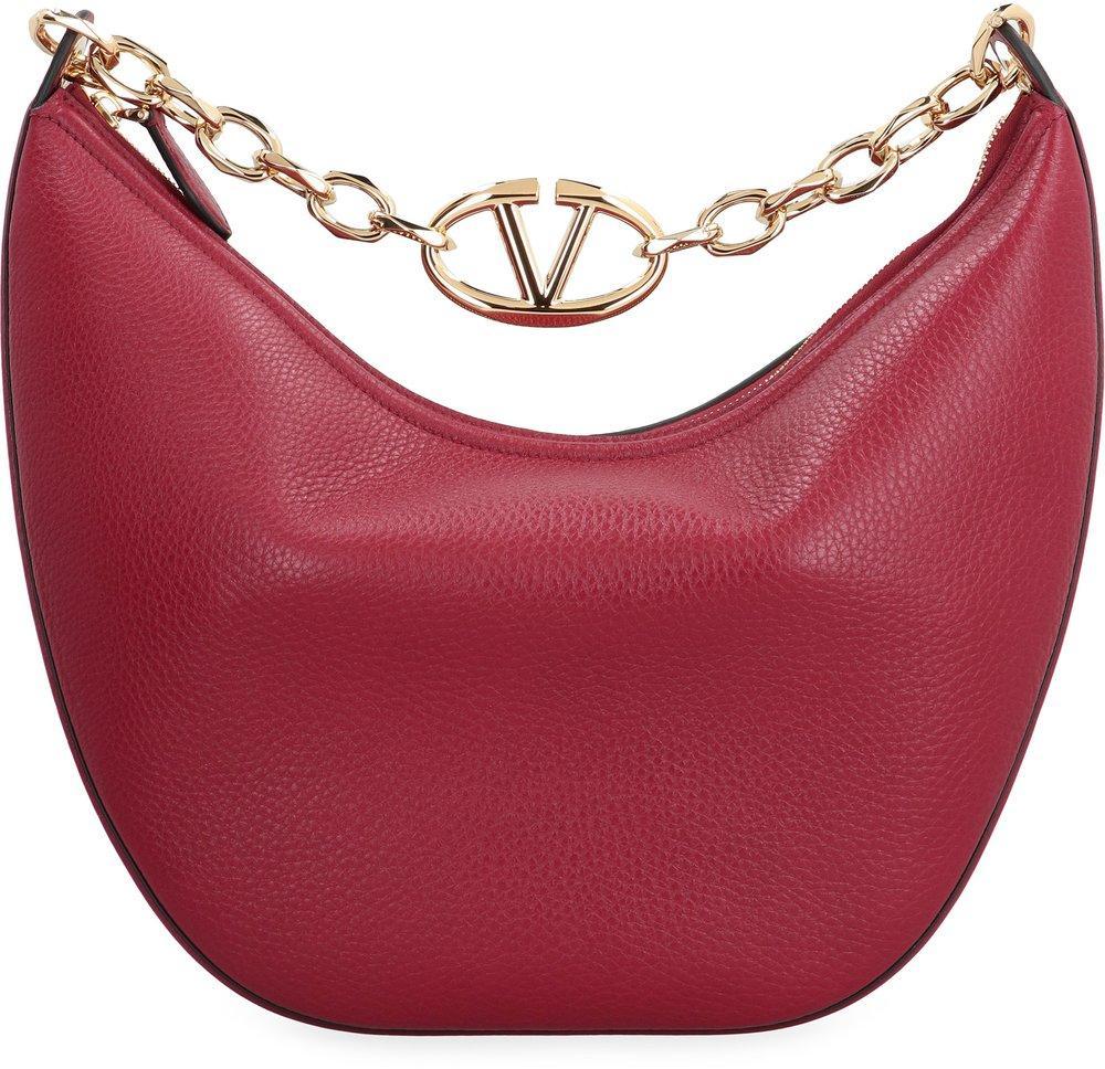 VALENTINO GARAVANI Valentino Vlogo Moon Zip In Red Product Image