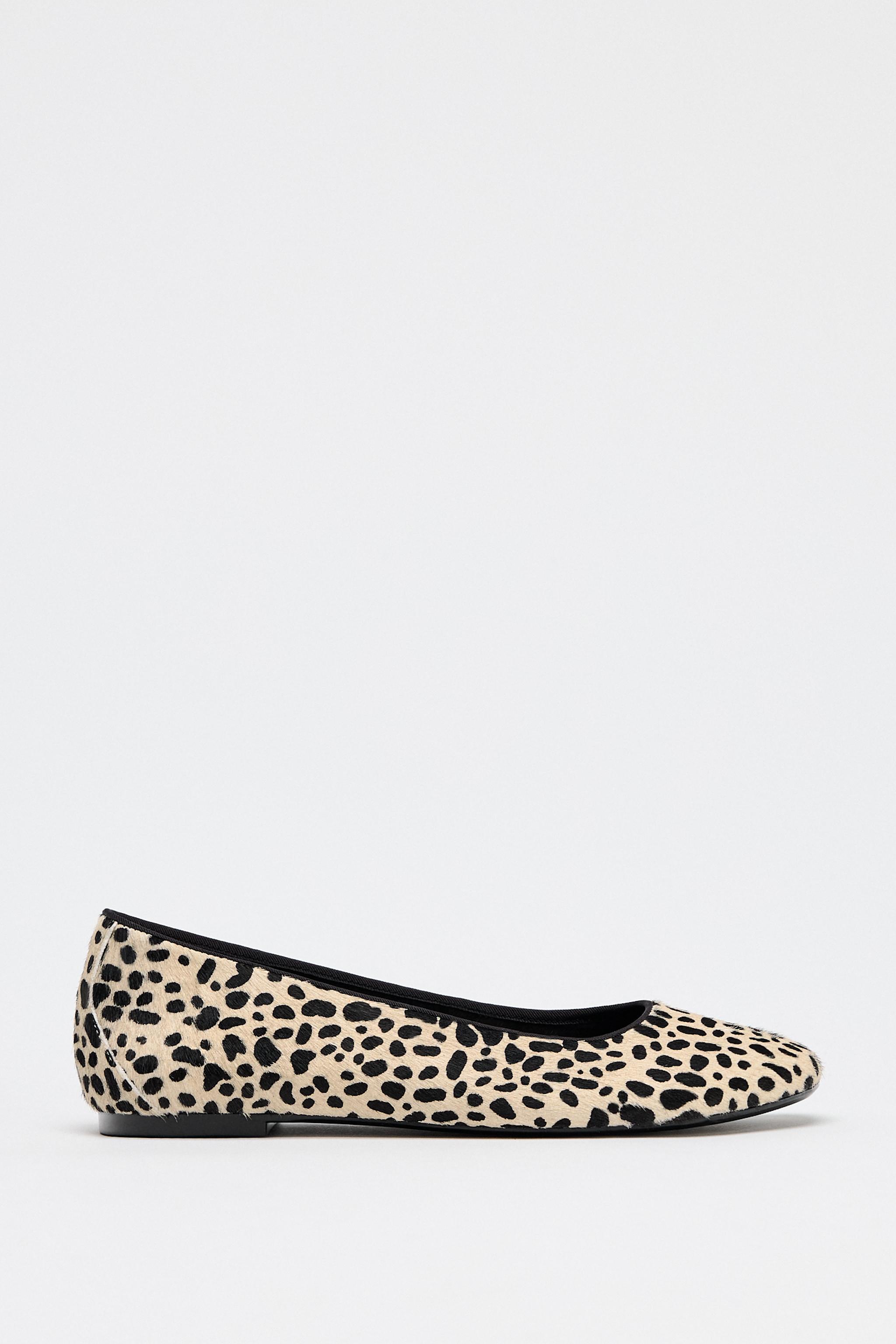 ANIMAL PRINT FAUX FUR BALLERINAS Product Image