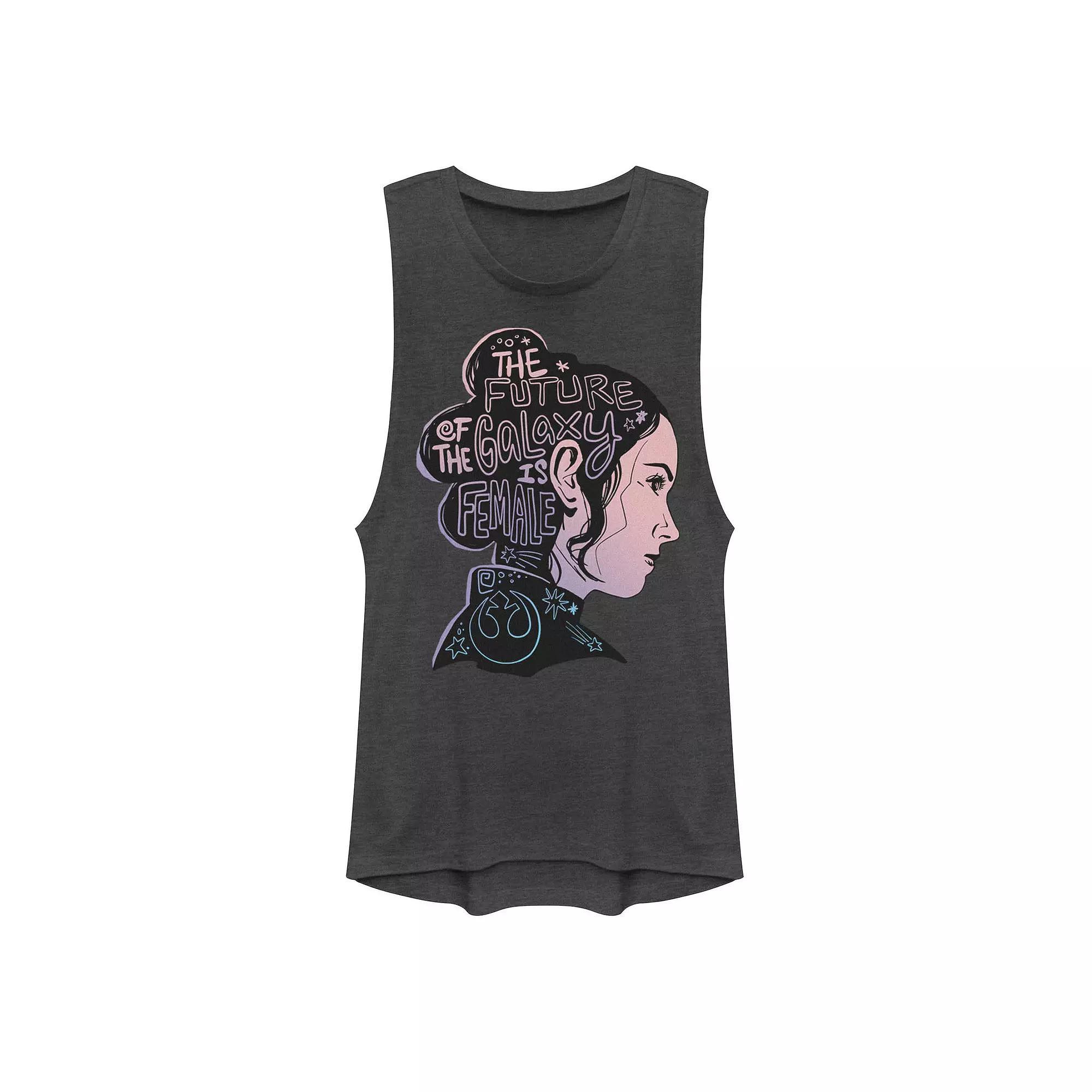 Juniors' Star Wars Rey "The Future Of The Galaxy Is Female" Muscle Tank Top, Girl's,  Product Image